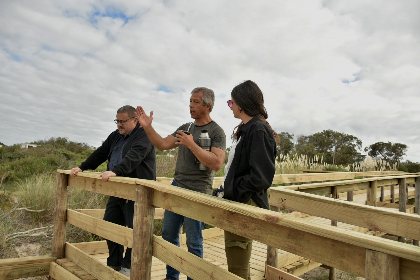 Una nueva bajada accesible en Balneario Sierras del Mar del municipio de La Floresta ·
