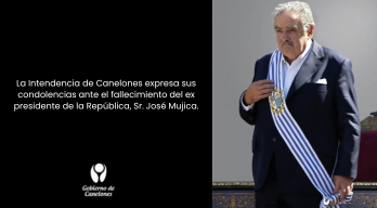 La Intendencia de Canelones expresa sus condolencias ante el fallecimiento del expresidente José Mujica