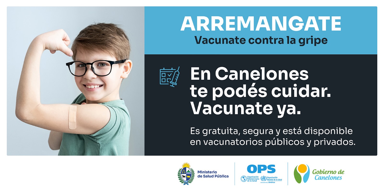 Canelones adhiere a la campaña de vacunación contra la gripe del MSP Arremangate