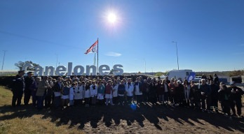 Canelones colocó sus letras corpóreas en el acceso sur de la ciudad 