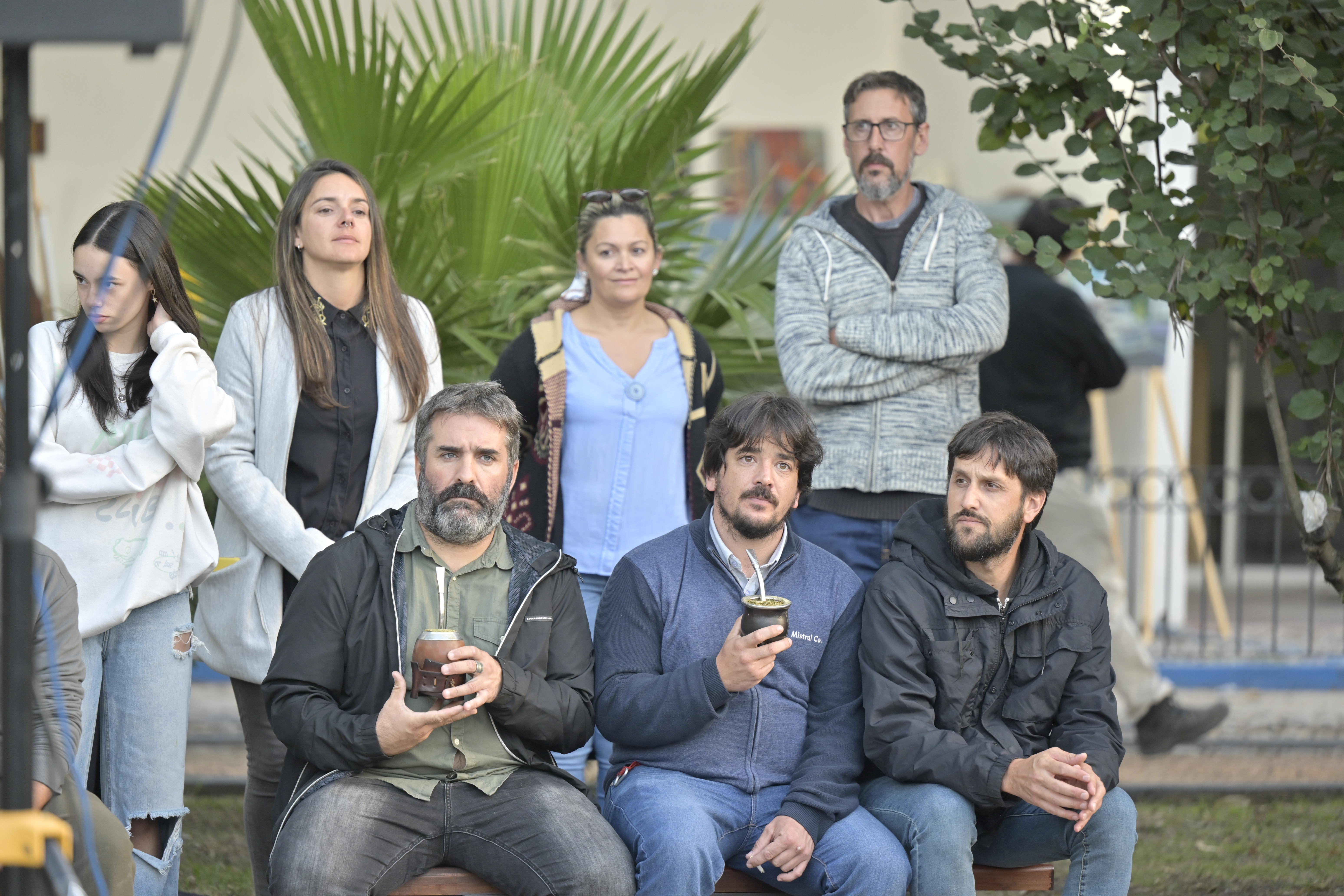 Autoridades en la apertura del Patio Cultural de Canelones