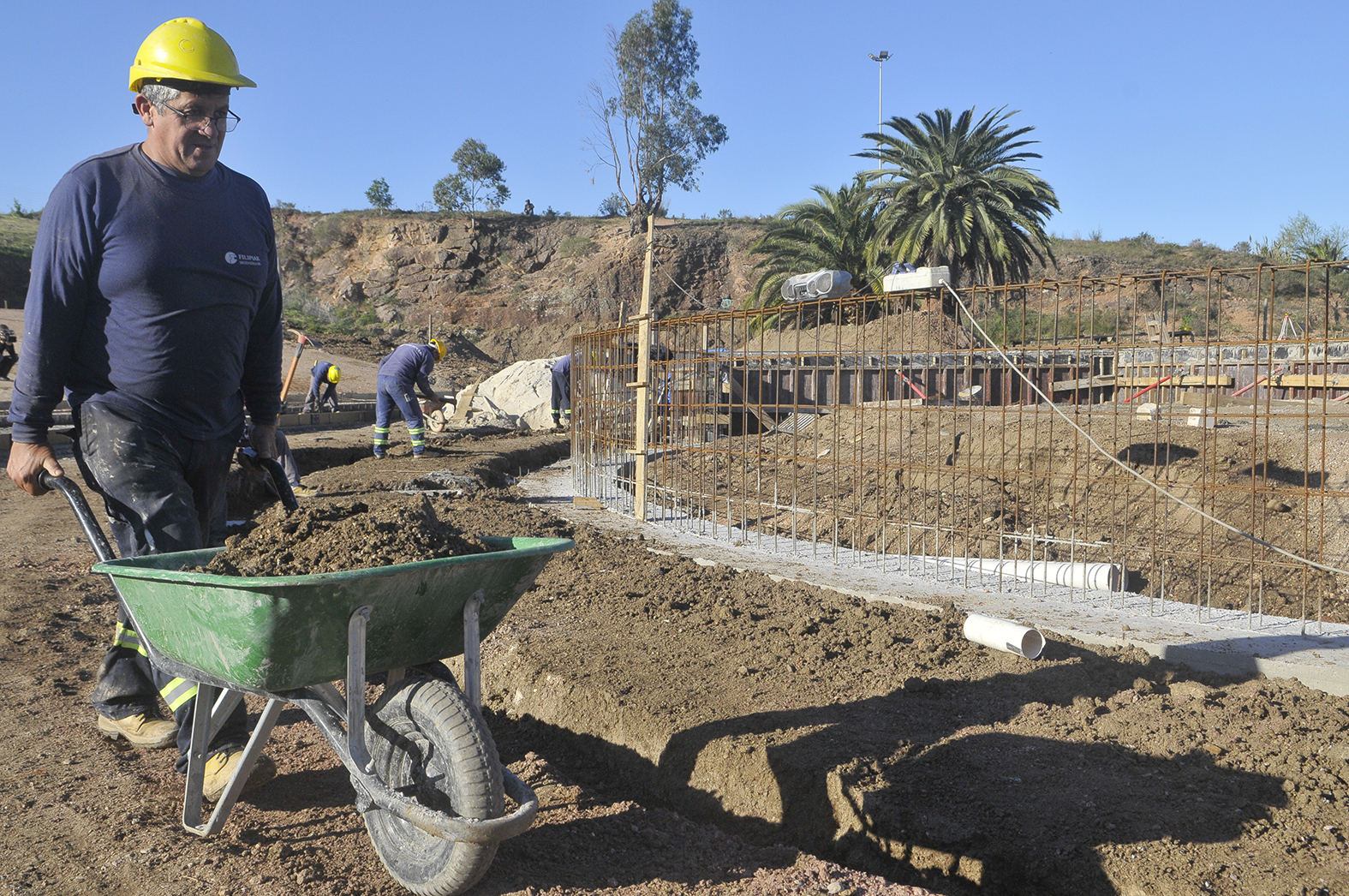 Avanzan las obras de construcción del Anfiteatro del Parque Metropolitano de La Paz