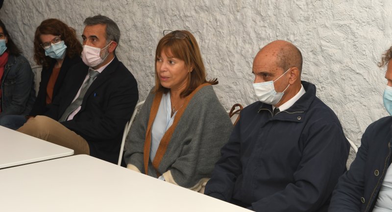 Autoridades de izquierda a derecha: Director de Relaciones Internacionales y Gobierno Abierto, Edison Lanza, Directora General de Desarrollo Humano, Gabriela Garrido, Secretario Nacional de Drogas, Daniel Radío