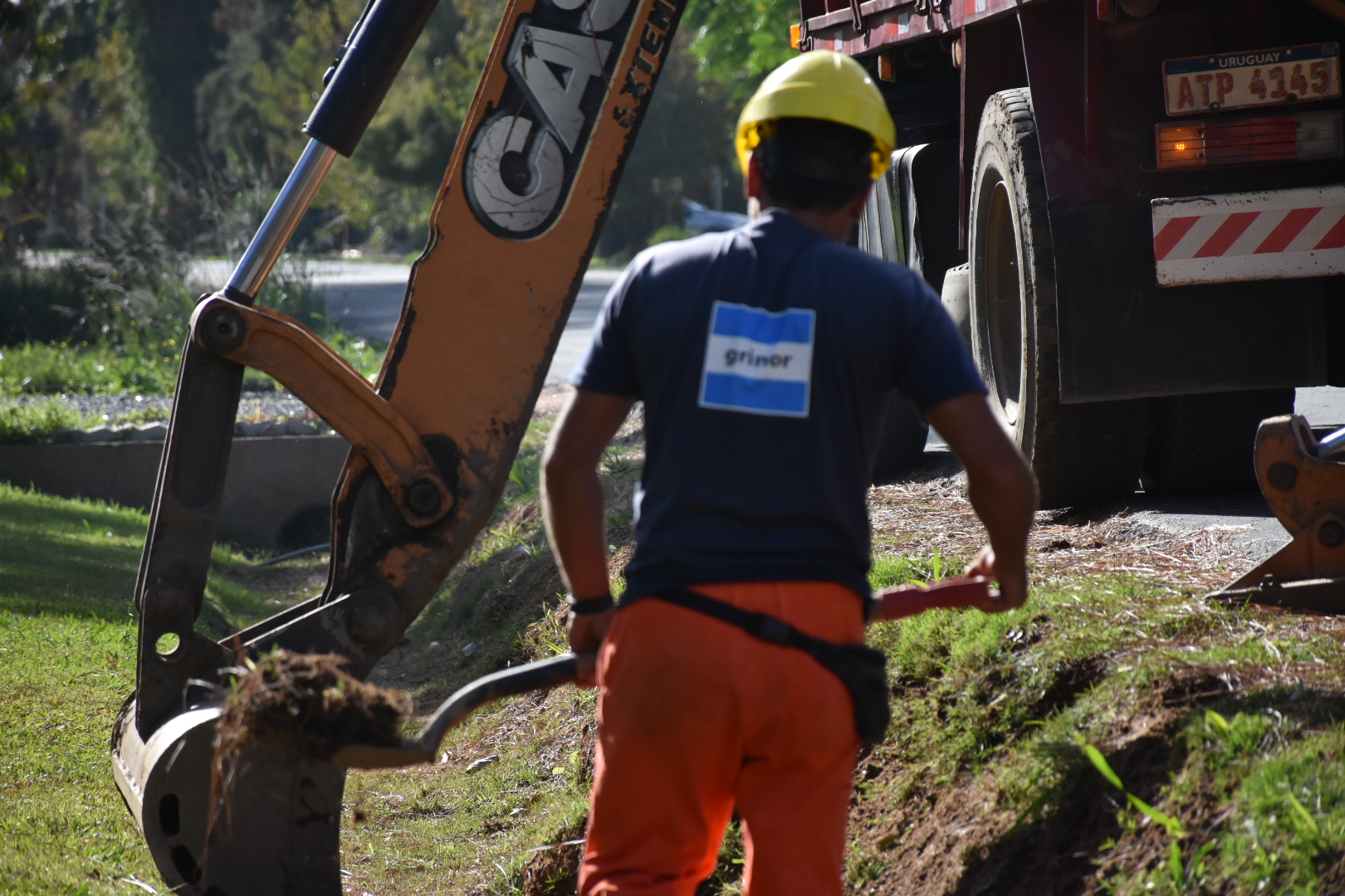 Avanzan obras de infraestructura vial en la calle Stella Maris de Ciudad de la Costa