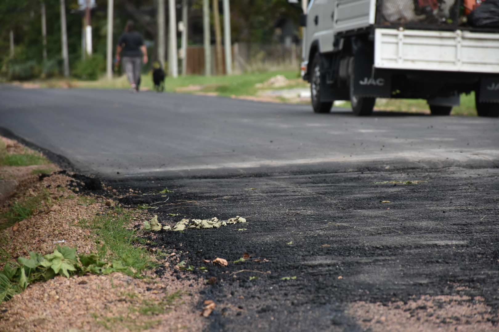 Avanzan obras de infraestructura vial en la calle Stella Maris de Ciudad de la Costa