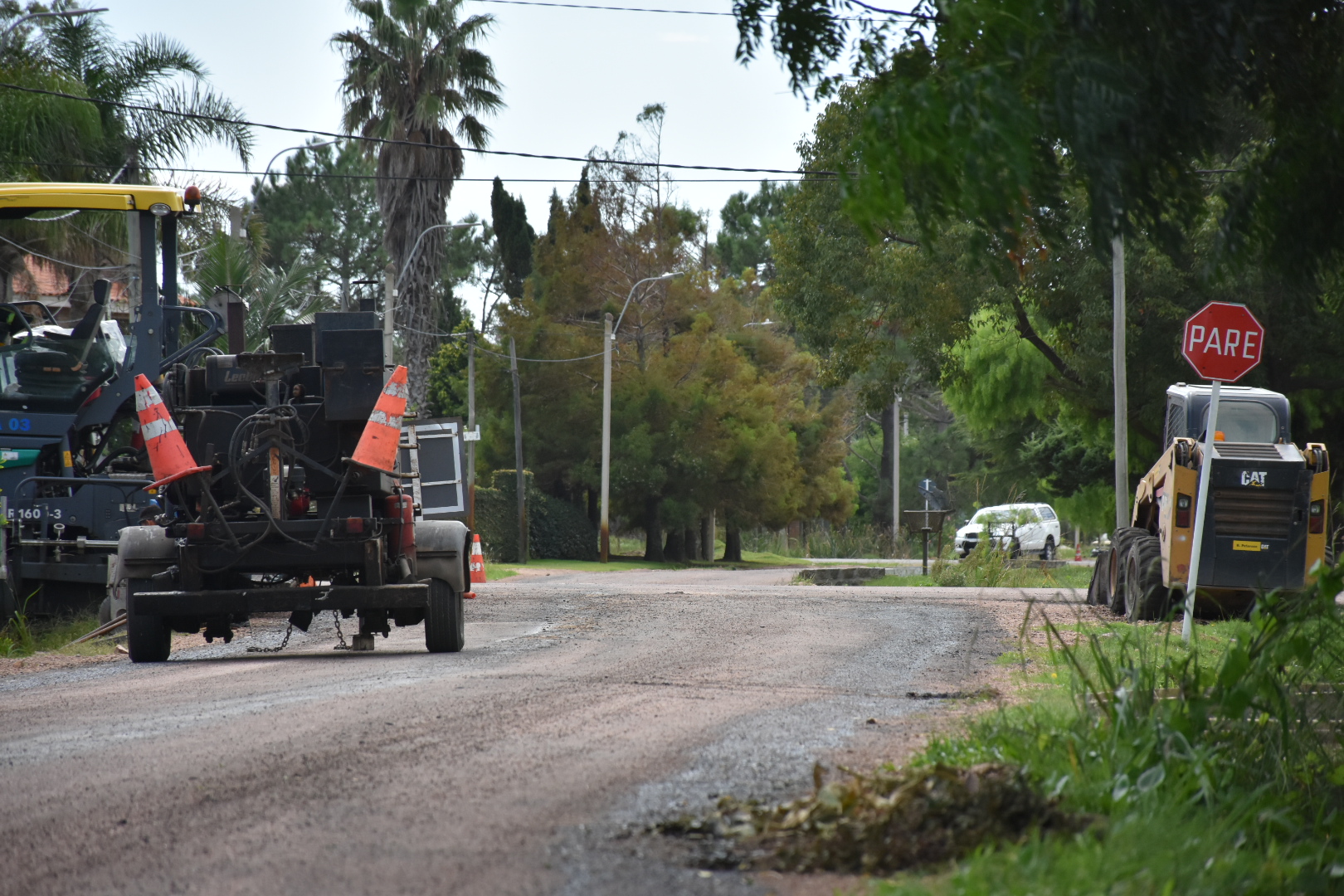 Avanzan obras de infraestructura vial en la calle Stella Maris de Ciudad de la Costa