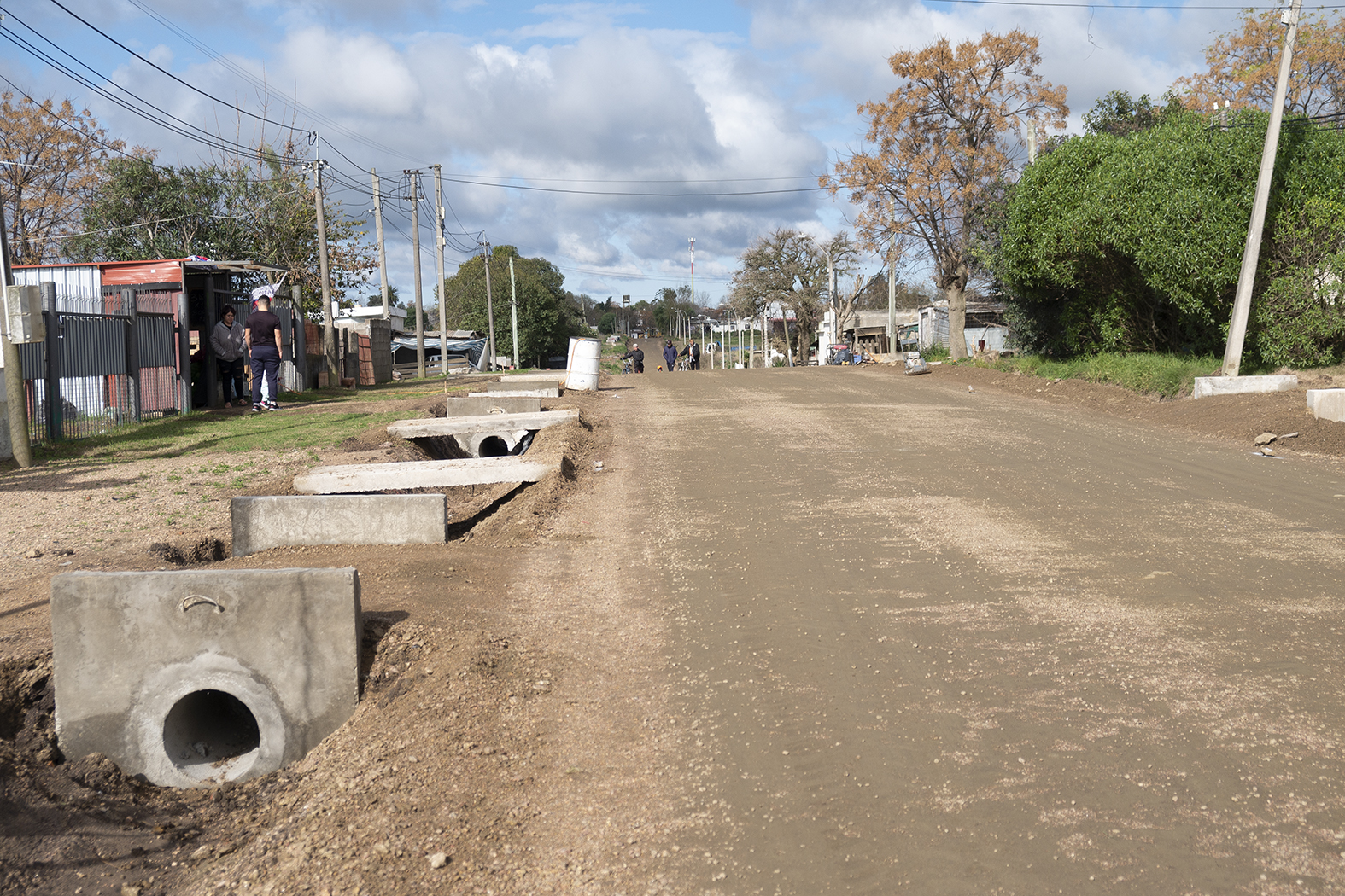Avanzan las obras de pavimentación en Jardines de Campisteguy y Juana de Arco en el Municipio de Las Piedras