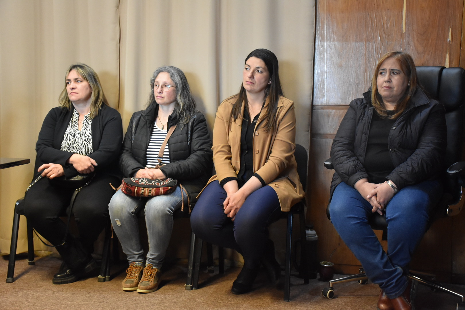 Concejalas del Municipio de Aguas Corrientes y Directora de Salud de la Intendencia de Canelones, Aracelis Delgado, en el lanzamiento de la Fiesta del Agua