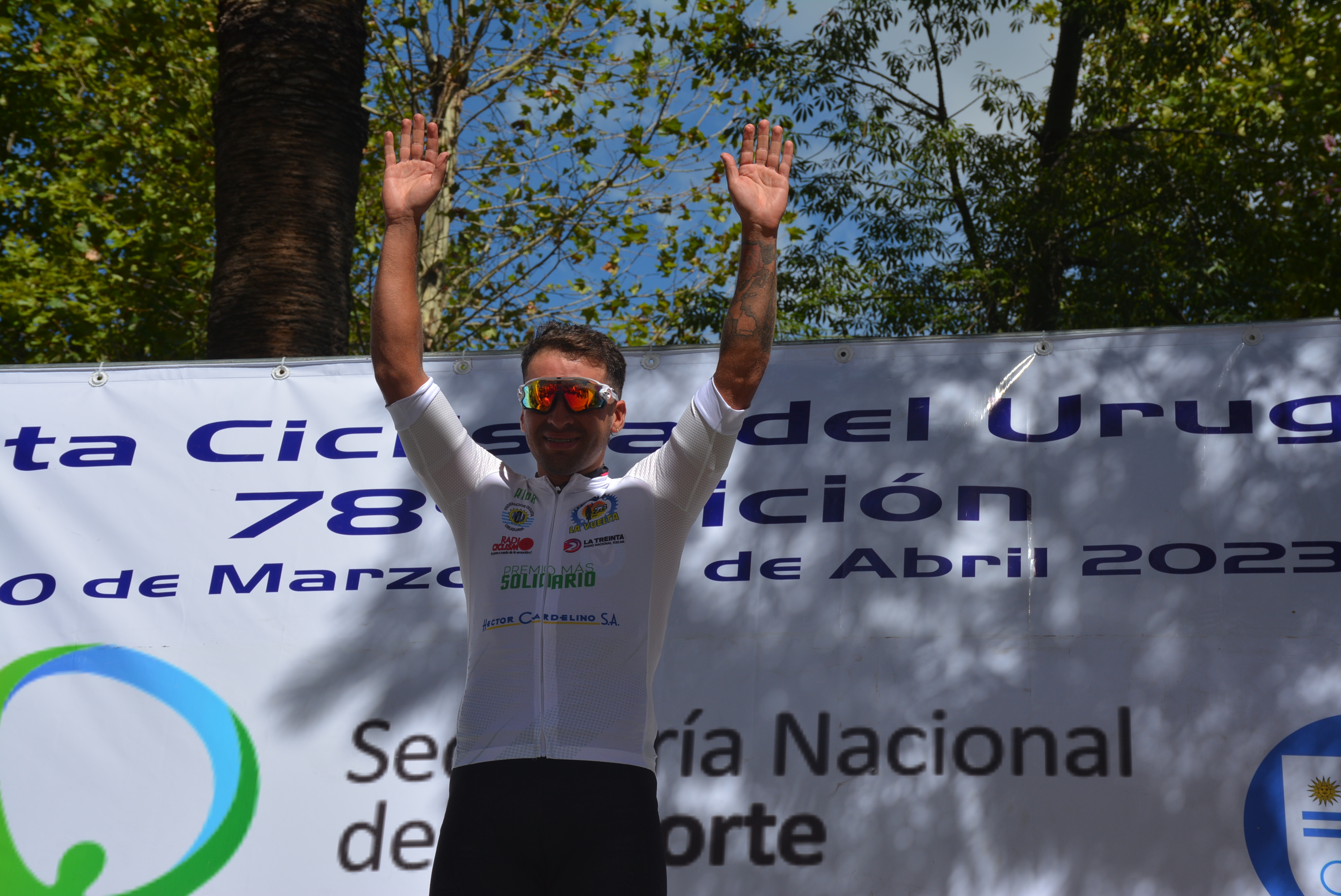 Vuelta Ciclista 2023: llegada de la primera etapa y podio en ciudad de Canelones