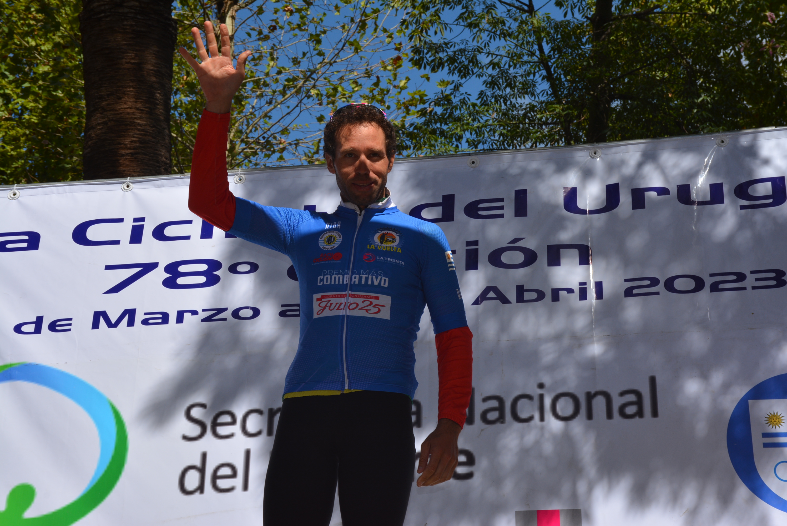 Vuelta Ciclista 2023: llegada de la primera etapa y podio en ciudad de Canelones