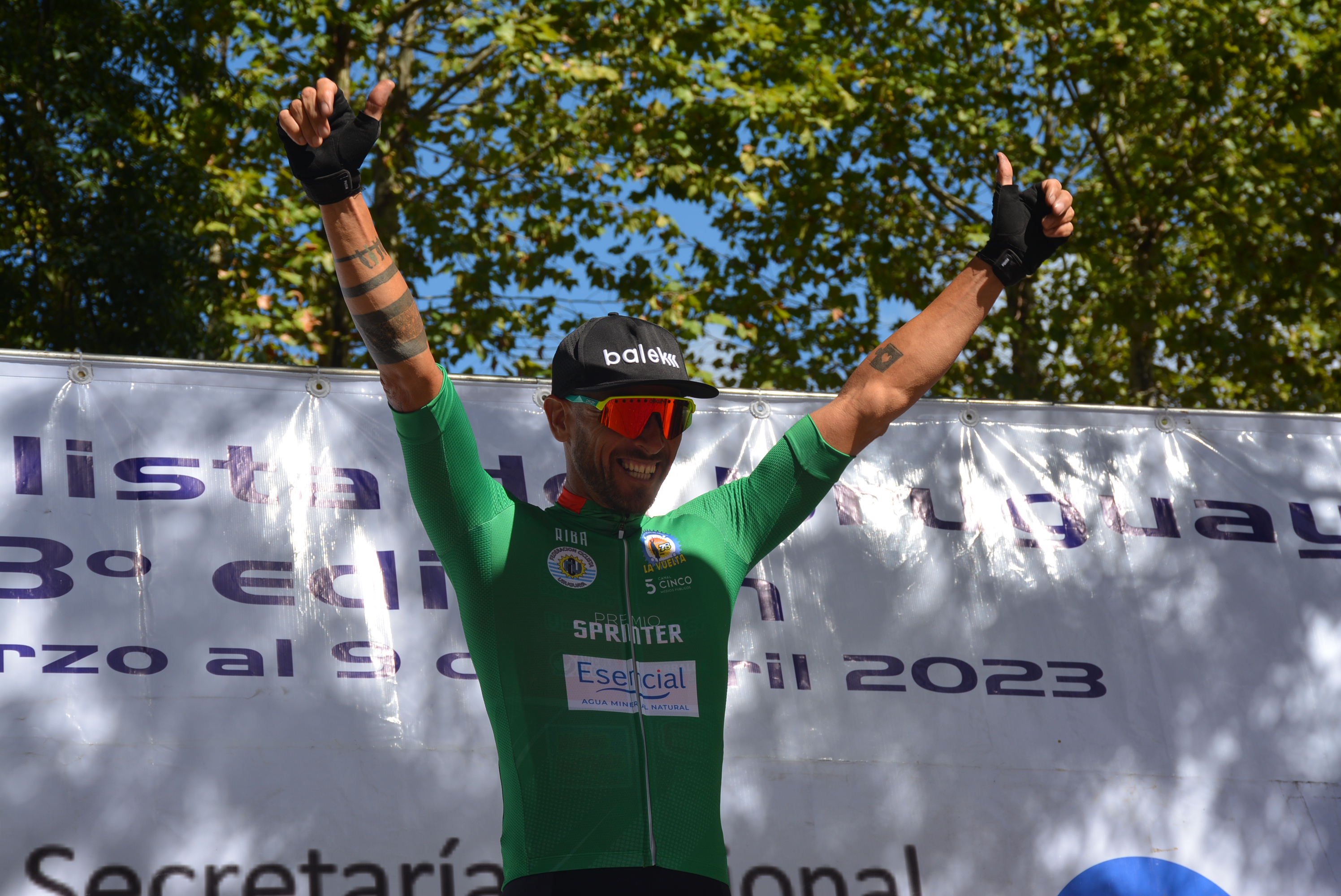 Vuelta Ciclista 2023: llegada de la primera etapa y podio en ciudad de Canelones