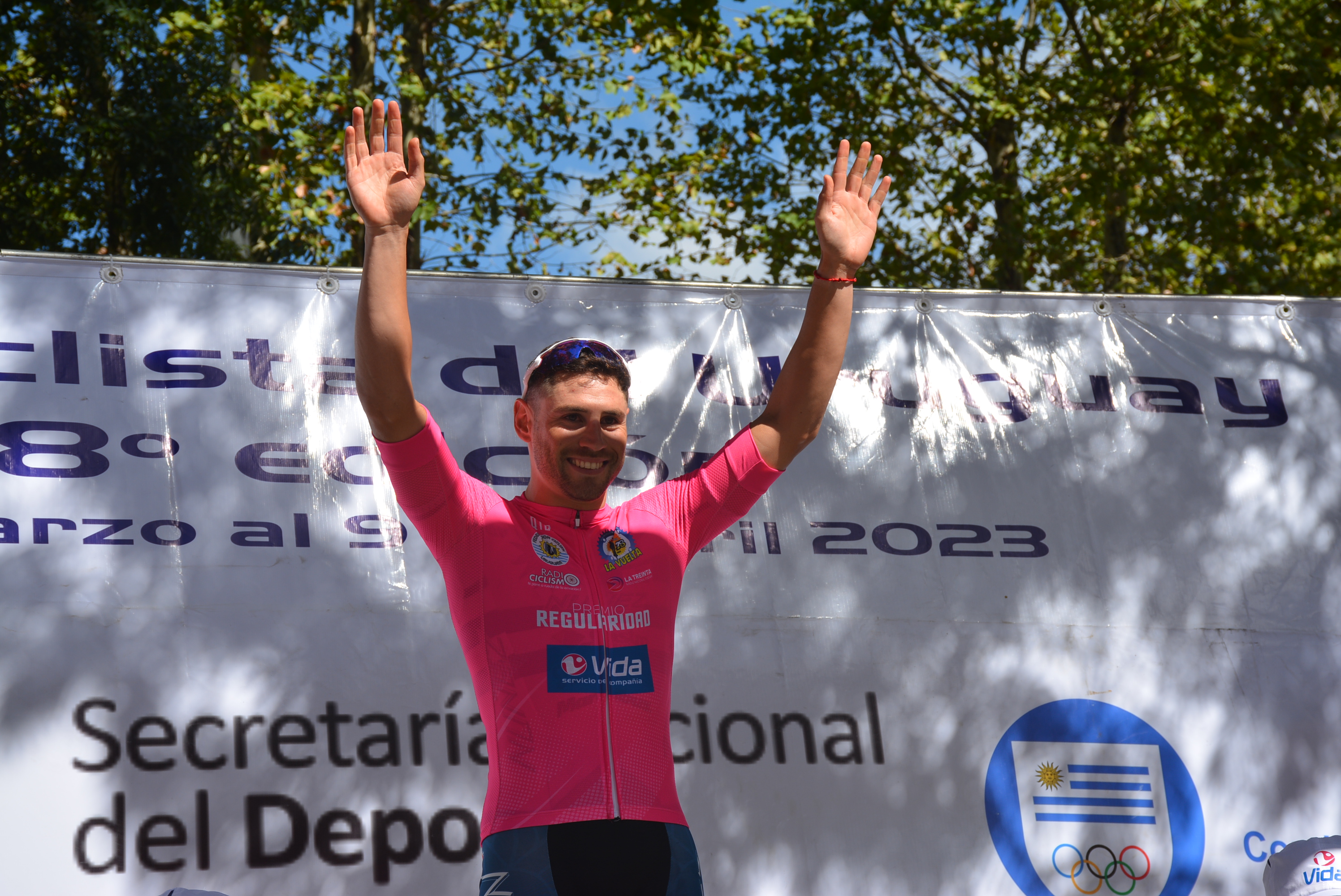 Vuelta Ciclista 2023: llegada de la primera etapa y podio en ciudad de Canelones