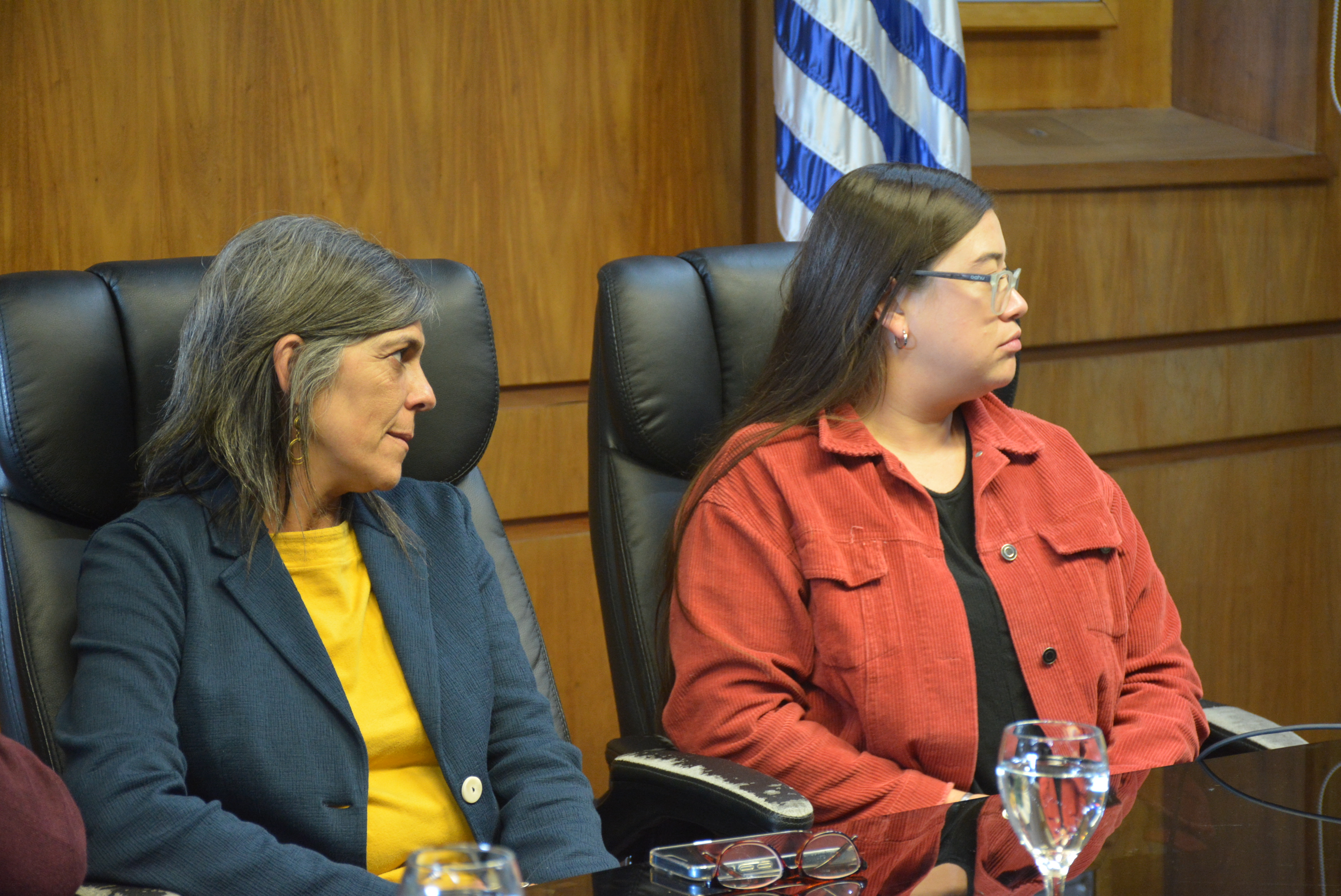 Pro Secretaria General, Lic. Silvana Nieves, Secretaria del Interior del PIT-CNT, Mariana Píriz, en el lanzamiento del Día Nacional del Trabajador y la Trabajadora Rural, que se celebrará en Canelones.