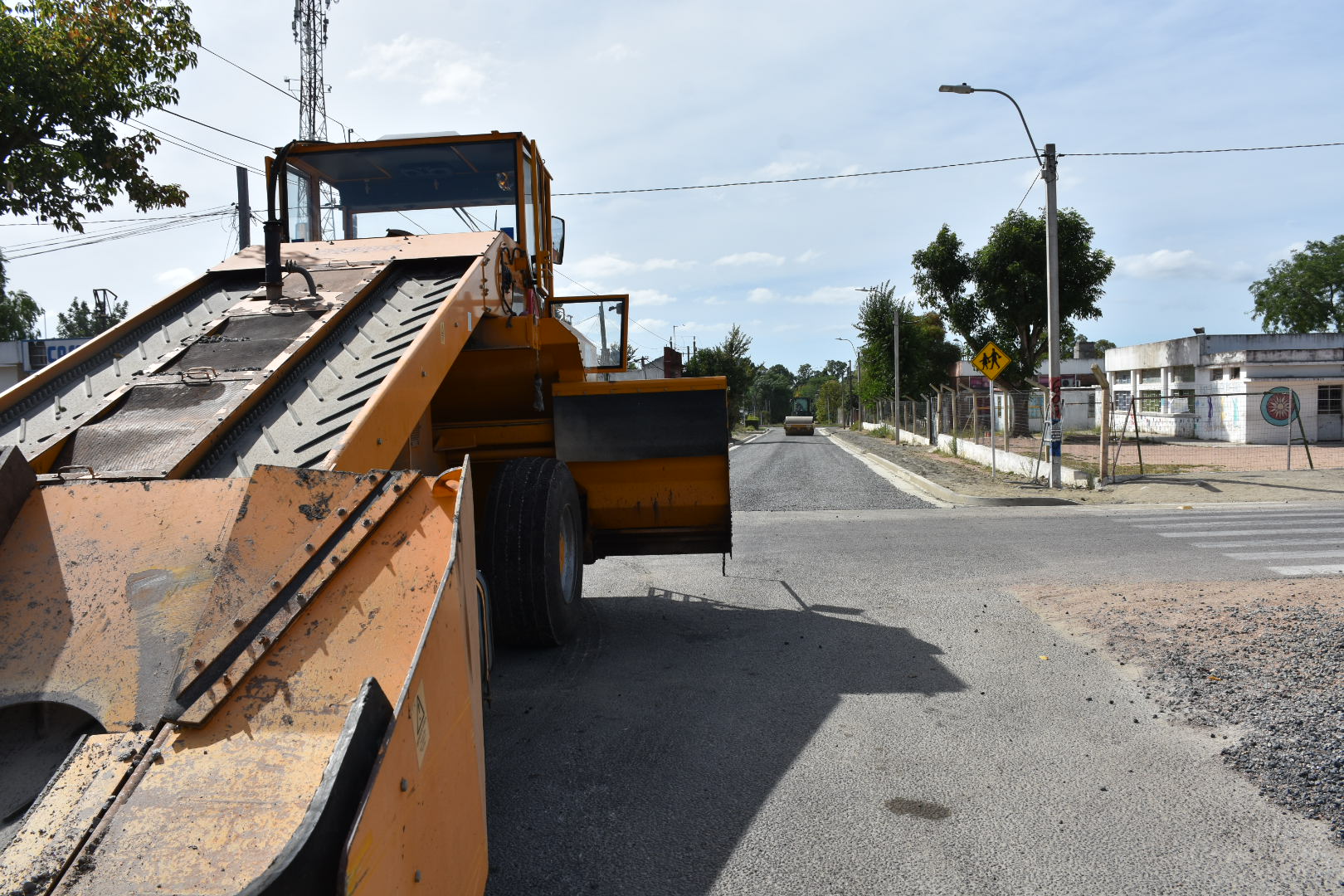 Finalizan obras de pavimentación en calles céntricas de Joaquín Suárez