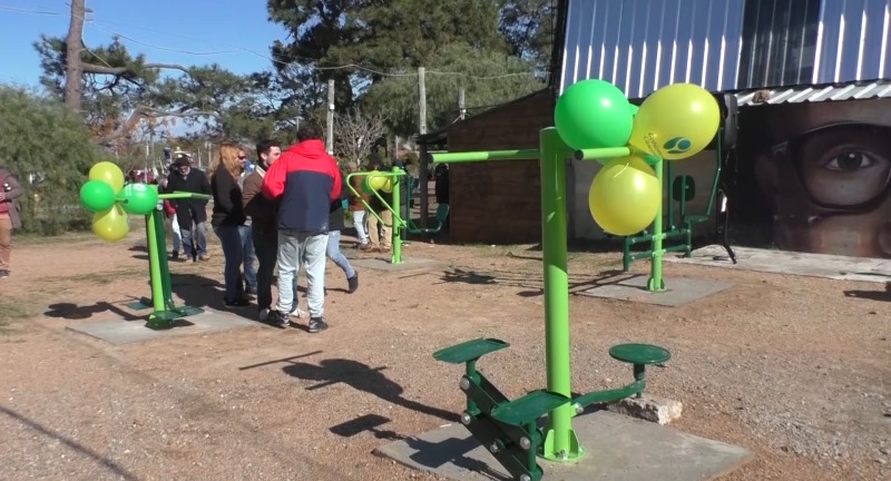 Inauguración de estación saludable en Cuchilla Alta 