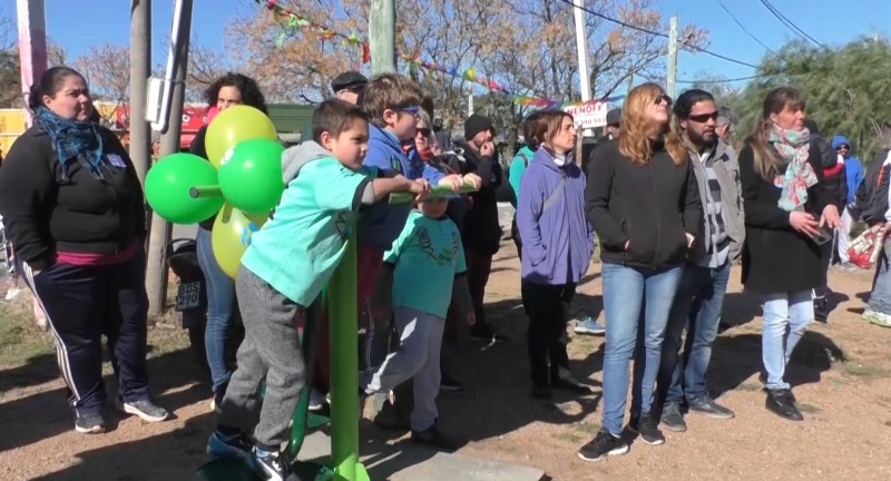 Inauguración de estación saludable en Cuchilla Alta 