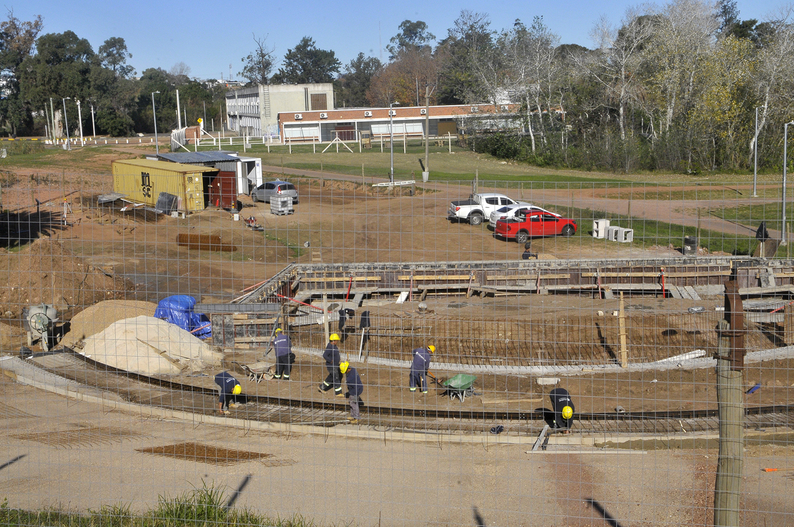 Avanzan las obras de construcción del Anfiteatro del Parque Metropolitano de La Paz