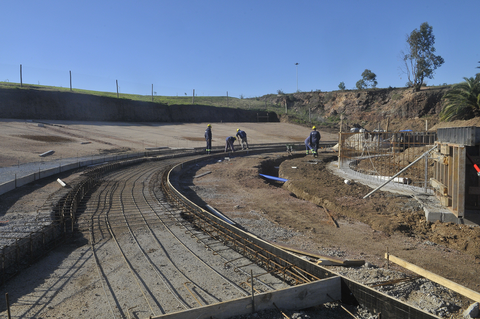 Avanzan las obras de construcción del Anfiteatro del Parque Metropolitano de La Paz