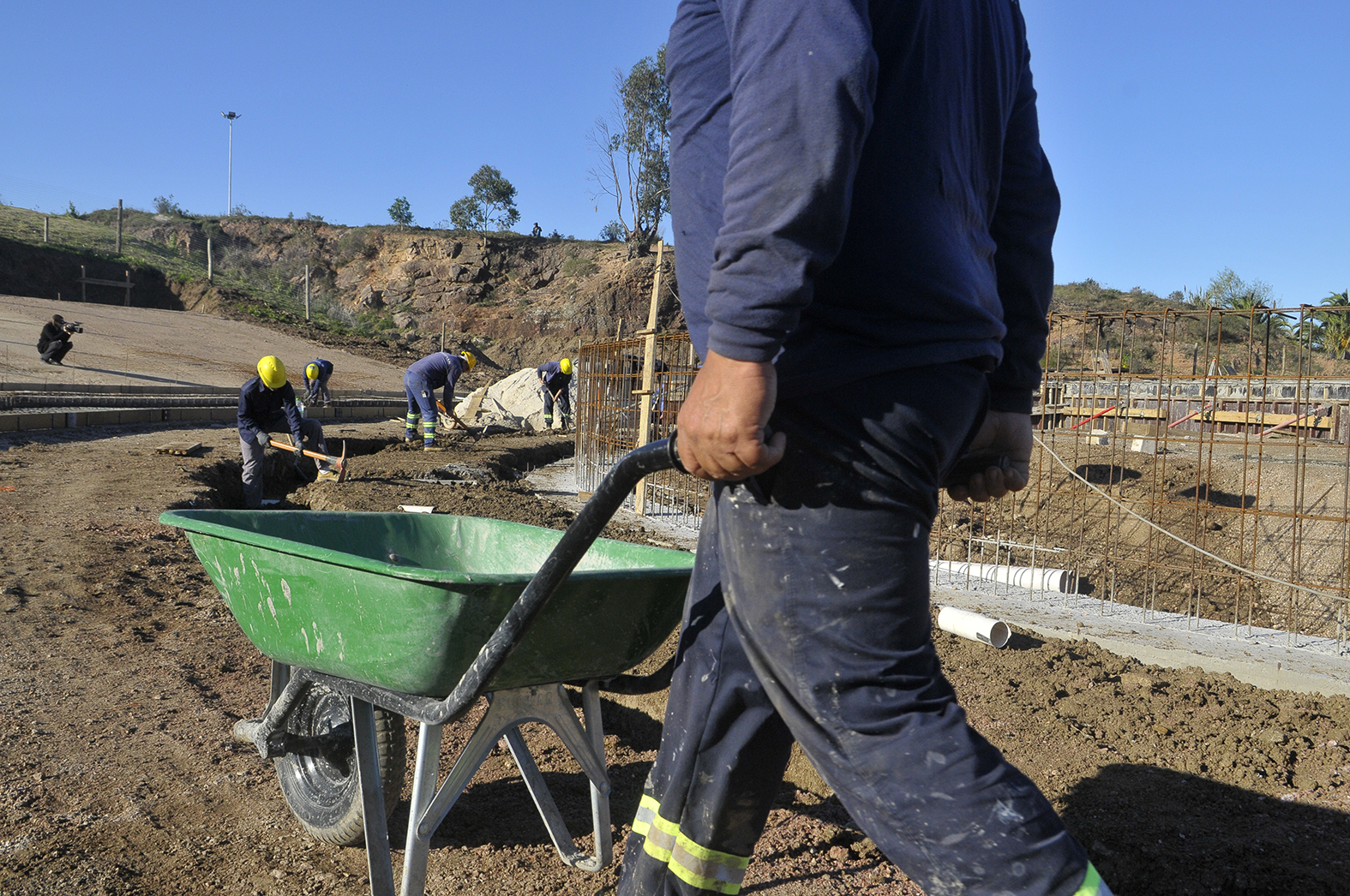 Avanzan las obras de construcción del Anfiteatro del Parque Metropolitano de La Paz