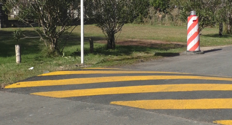 Se colocaron lomos de burro para controlar la velocidad en una peligrosa zona de La Floresta 