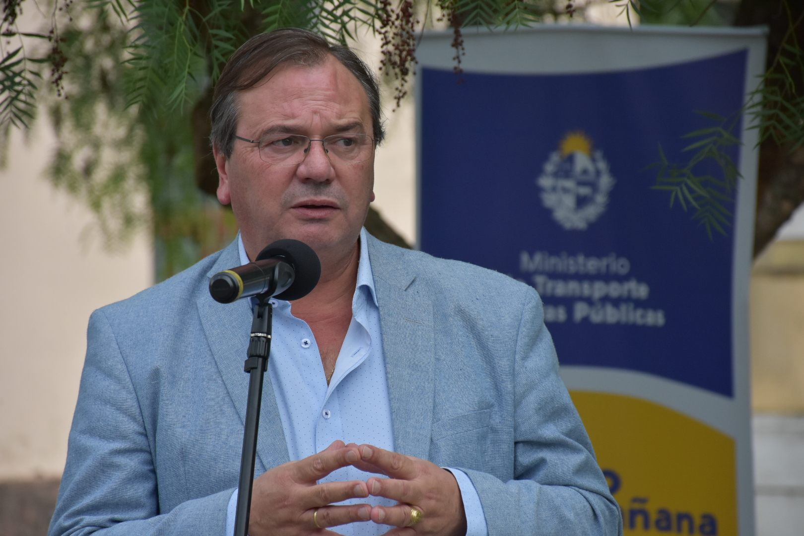 Ministro MTOP, José Luis Falero, en inaugura obras de pavimentación en Colonia Berro 