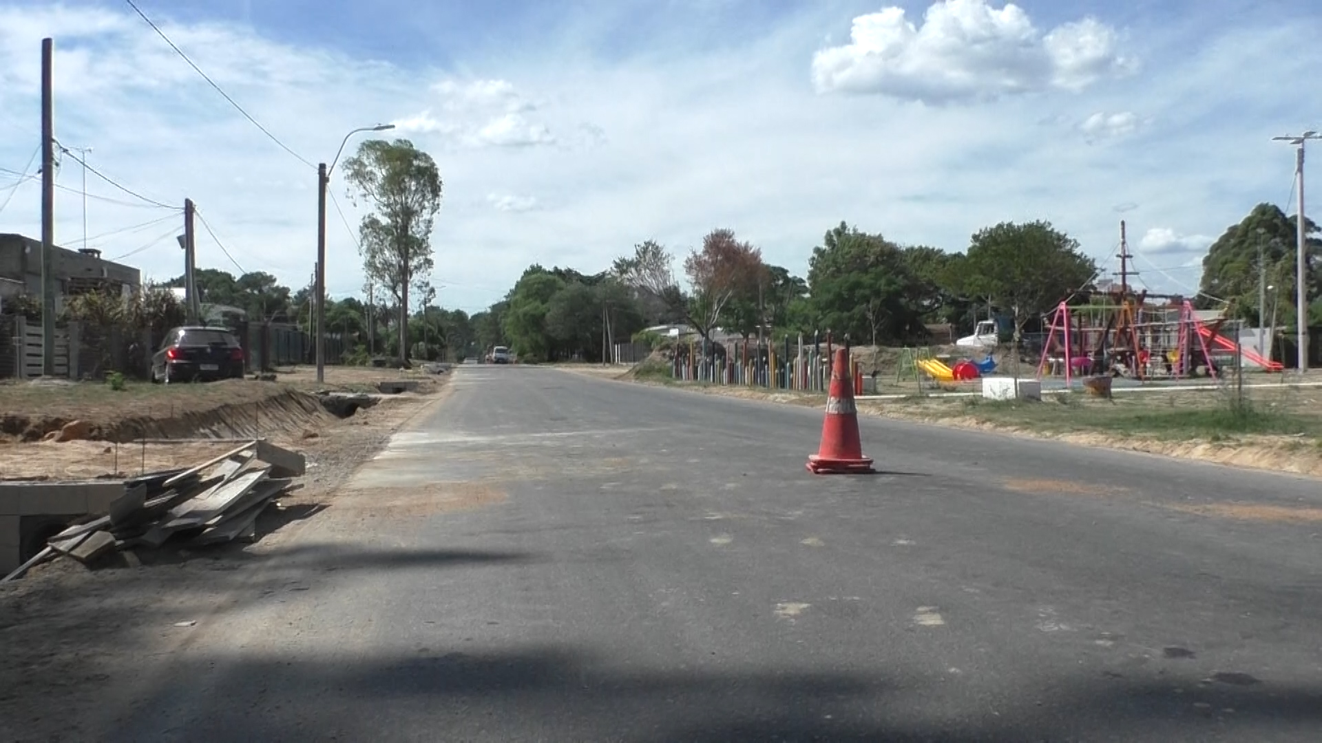 Gobierno de Canelones y Municipio de Parque del Plata están realizando una obra en Diagonal 3, una vía que conecta varios barrios del balneario