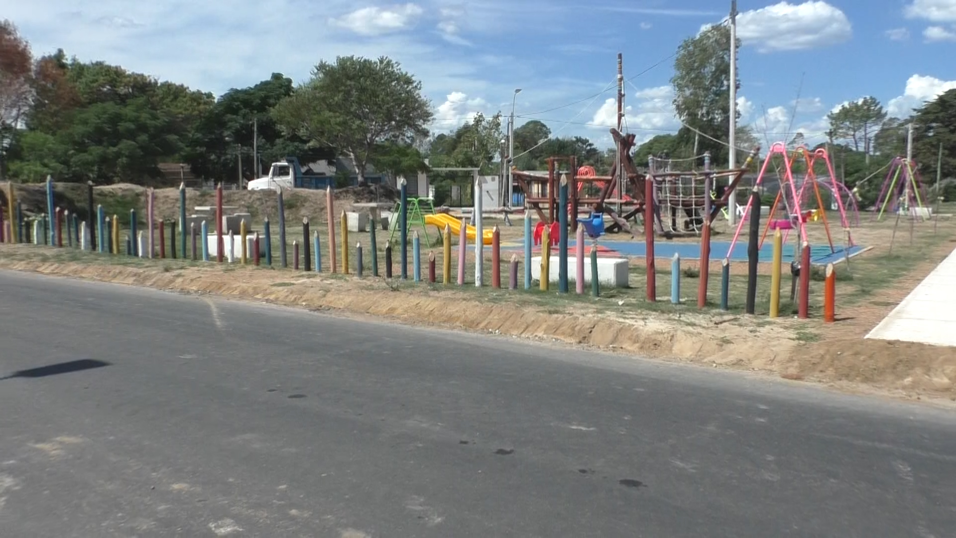 Gobierno de Canelones y Municipio de Parque del Plata están realizando una obra en Diagonal 3, una vía que conecta varios barrios del balneario
