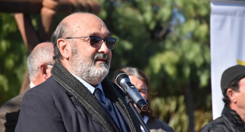 Presidente de la Junta Departamental de Canelones, Carlos Grille en celebración por el 5to Aniversario de la Ciudad Gral Líber Seregni 