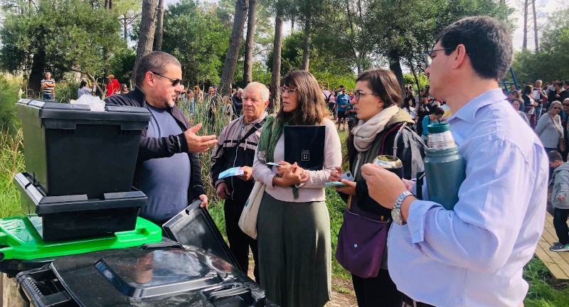 Familias de Pinar Norte recibieron equipamiento para reciclar y compostar en sus hogares