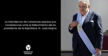La Intendencia de Canelones expresa sus condolencias ante el fallecimiento del ex presidente José Mujica. 