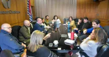 Autoridades del Ministerio de Salud Pública y del Gobierno de Canelones reunidos 