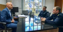 Intendente Legnani recibió al jefe de policía de Canelones 
