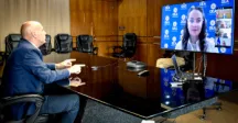 Intendente de Canelones, Francisco Legnani en reunión virtual con oea 