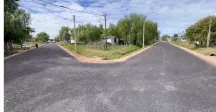 Calles recién pavimentadas  