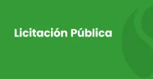 Placa que dice Licitación Pública 