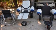 Hernández está fabricando 10 sillas de ruedas a medida para la práctica de deportes, que serán utilizadas por el Gobierno de Canelones en sus polideportivos