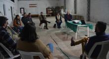 Reunión de trabajo por la exportanción de calabacín realizada en la Comisión de Fomento Rural Arenales de Migues